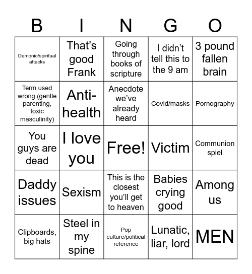 Easter Bingo Card