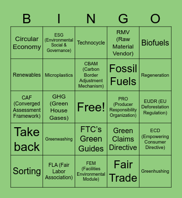 Sp'26 FFF DayZero Buzzword Bingo Card