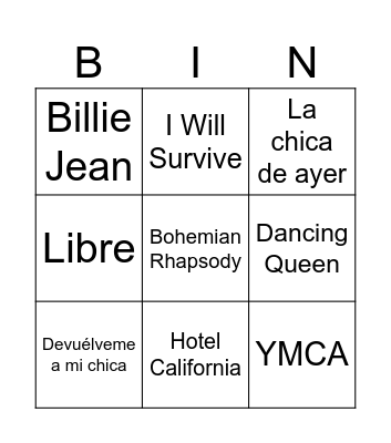 Carles Anniversari Bingo Musical 1 Bingo Card