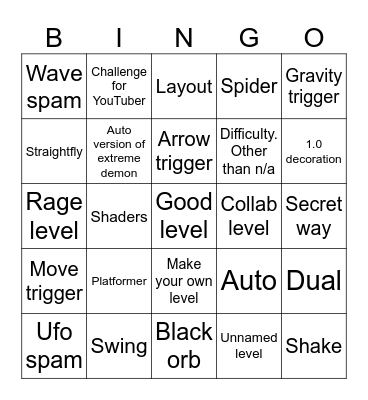 2.2 recent tab bingo Card