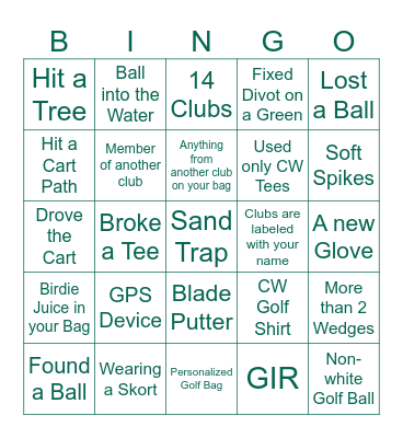 Grip It, Rip It & Sip It Bingo Card