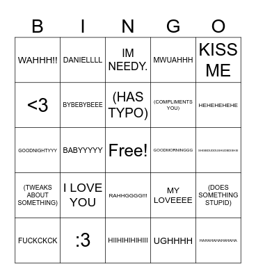 RINA BINGO Card
