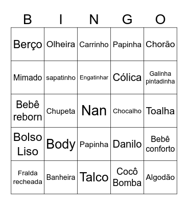 Bingo do Danilo Bingo Card