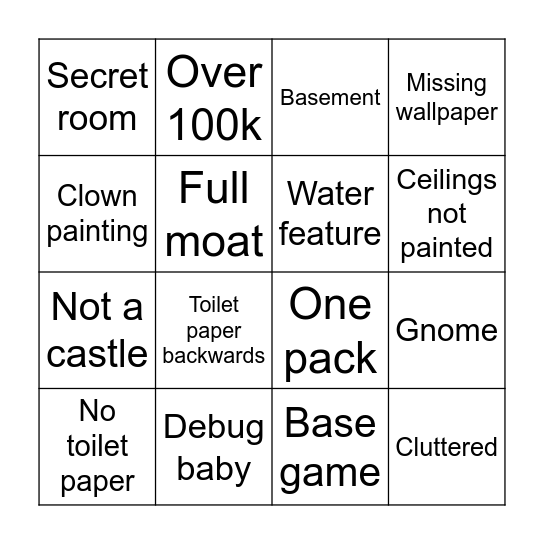 Birthday Shell Bingo! Bingo Card