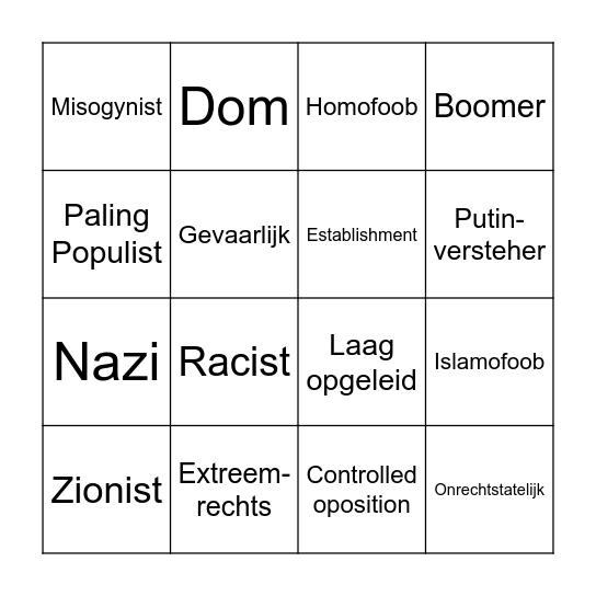 Bingo Card