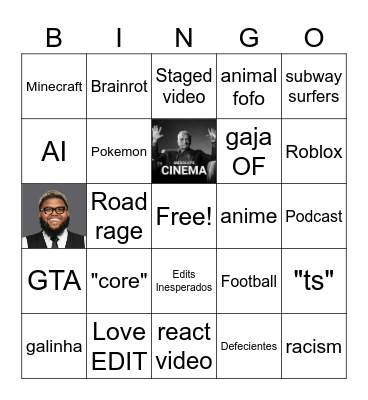 Brainrot Bingo Card