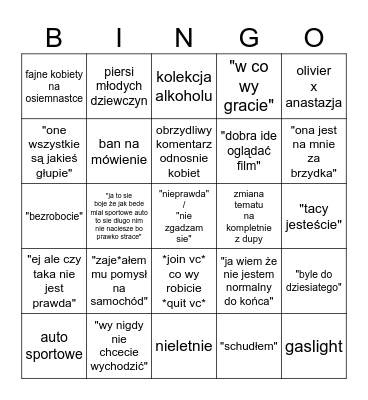 kacperbingo Card