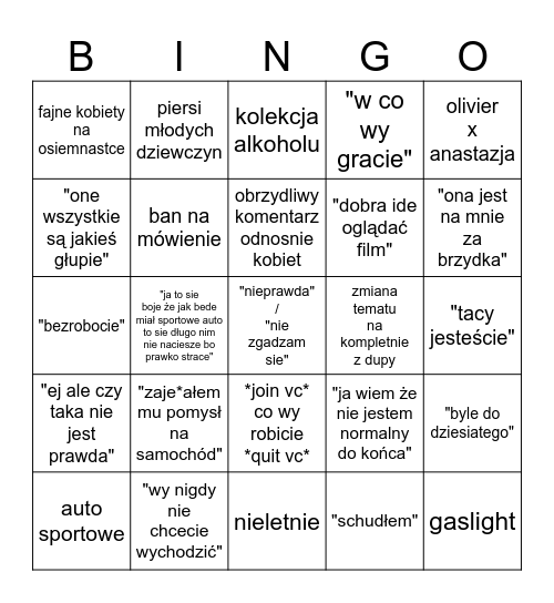 kacperbingo Card