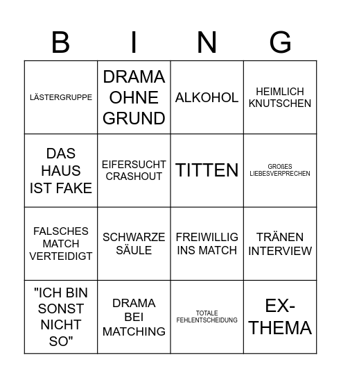 ARE YOU THE THIRD? Bingo Card