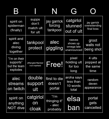 solar 4/5 Bingo Card