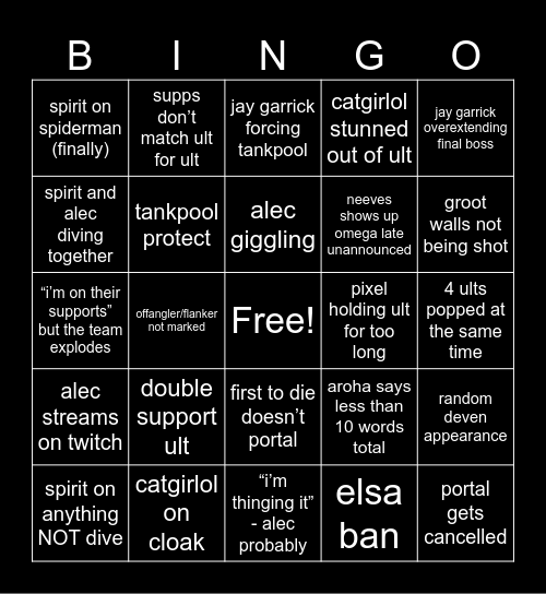 solar 4/5 Bingo Card