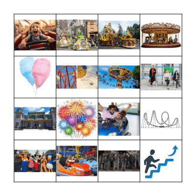 Vamos al parque de atracciones Bingo Card