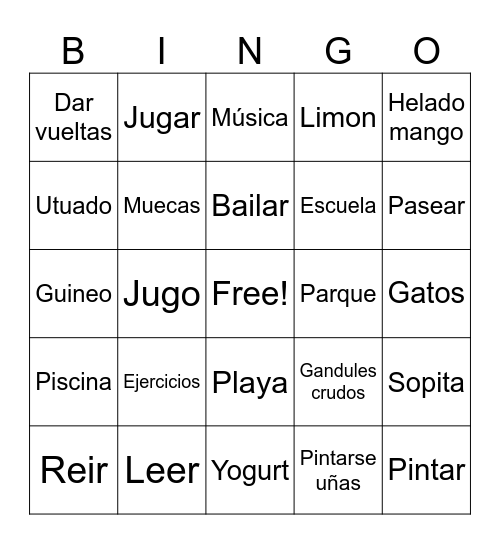 Lurelis’ Bingo Card