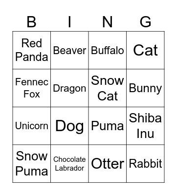 Adopt Me Retired Eggs Bingo Card