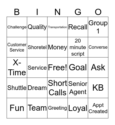 ALL STARS BINGO Card