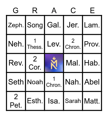GRACE@WORK Bingo Card