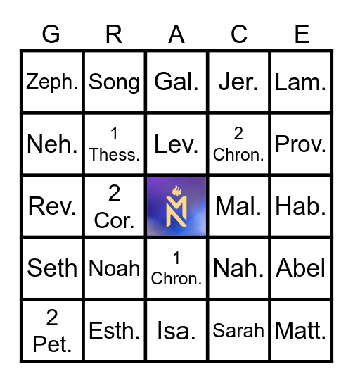 GRACE@WORK Bingo Card