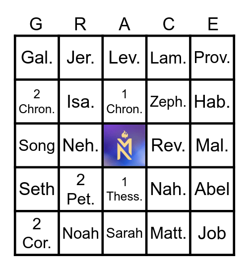 GRACE@WORK Bingo Card