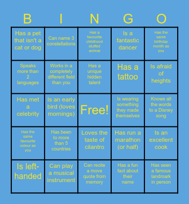 Wedding bingo (write the name of the guest in each square) Bingo Card