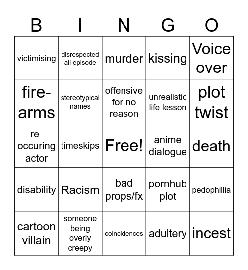 Tomorrow's Teachings Bingo Card