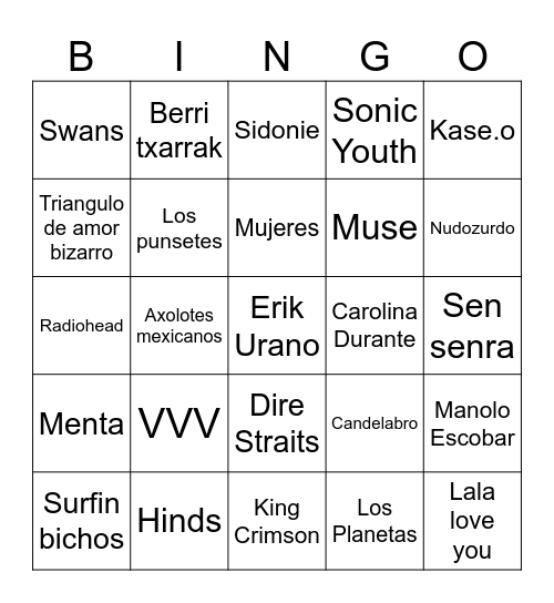 Bingo de que va a recomendar Pedro Sánchez Bingo Card