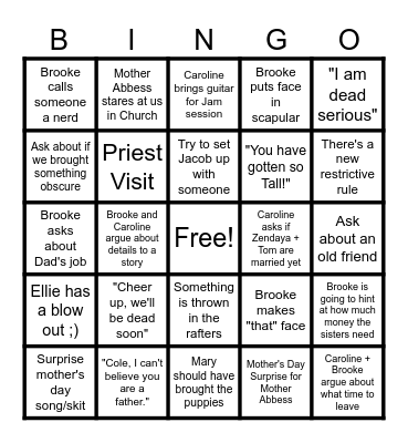 Gower BINGO Card