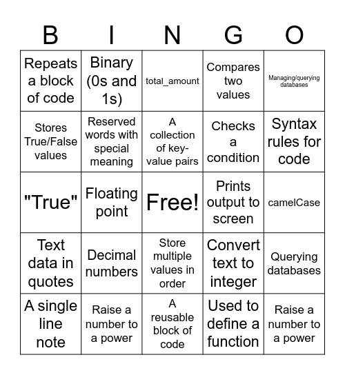 🎯 BINGO CARD Bingo Card