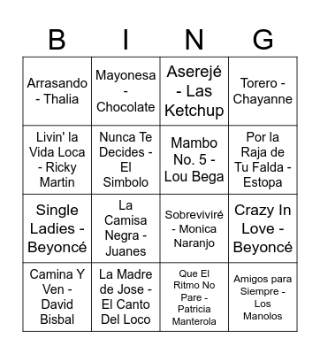 BINGO LOVE Bingo Card