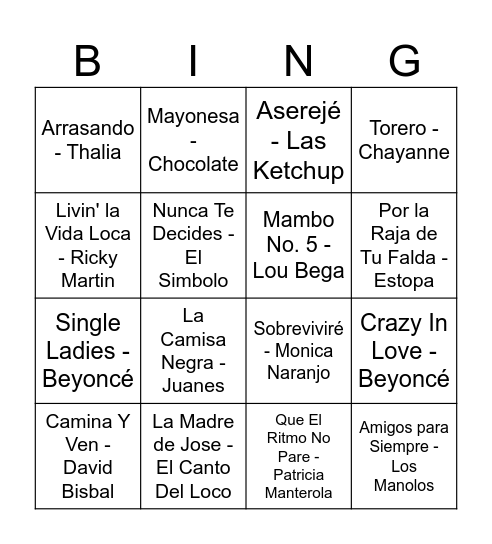 BINGO LOVE Bingo Card
