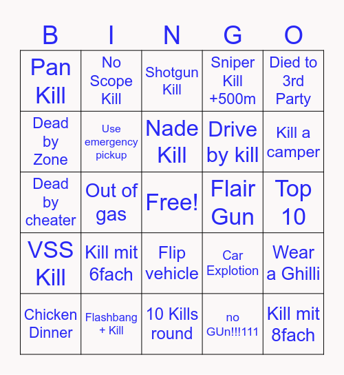 ZIFFA_ Bingo Card