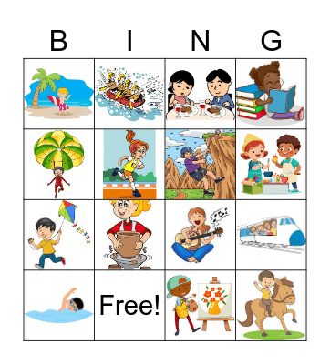 HOLIDAYS Bingo Card