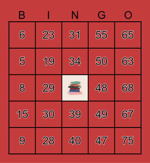 Scraptastic Book Fest Bingo Card