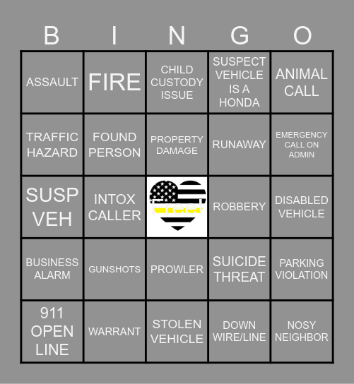 2026 TELECOMMUNICATORS WEEK CALL TAKER Bingo Card
