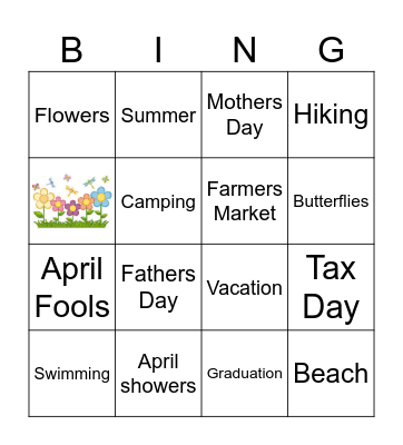 SPRING BINGO Card