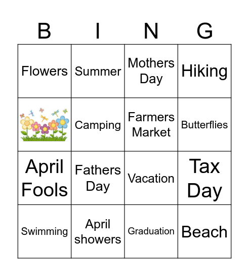 SPRING BINGO Card
