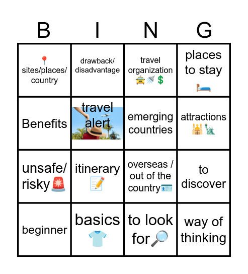 Synonym BINGO Card