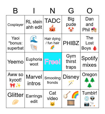 TikTok Bingo Card