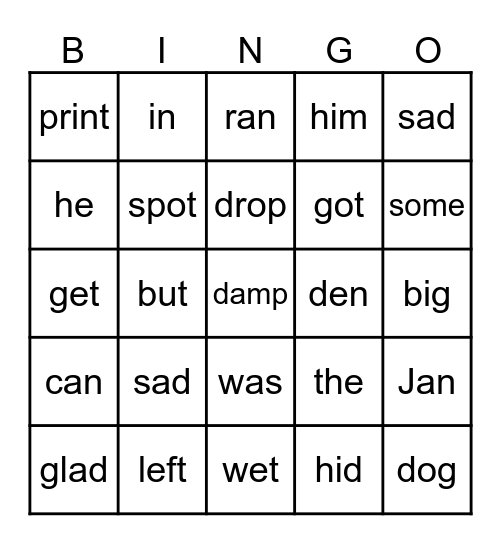 Wet Bandit (Book 22) Bingo Card
