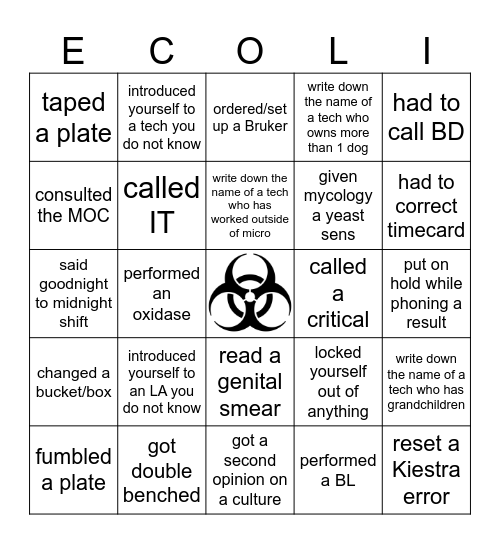 LAB WEEK 2026 Bingo Card