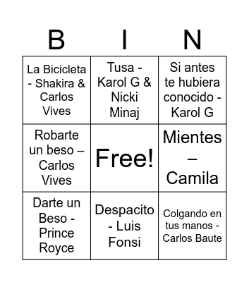 Bingo Card