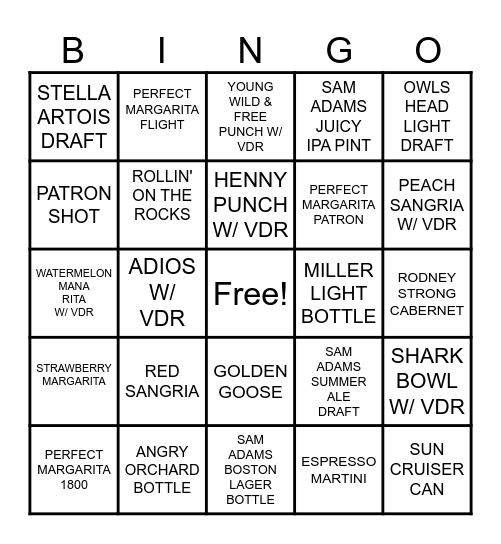 SERVER BINGO WEEK ONE (4/6 - 4/12) Bingo Card