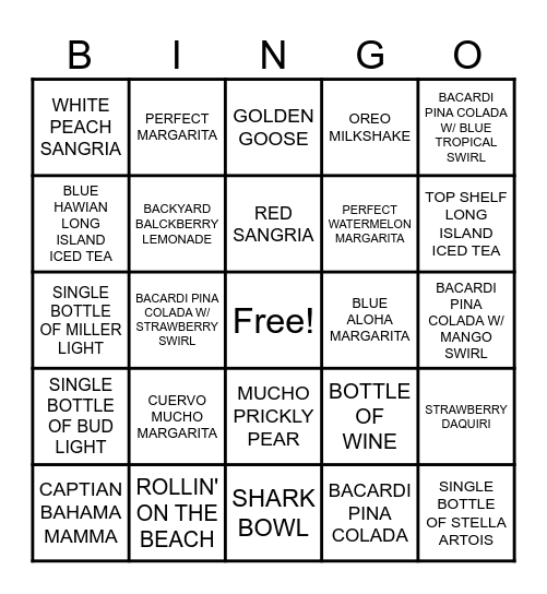 CARSIDE BINGO WEEK ONE (4/6 - 4/12) Bingo Card