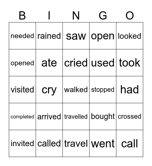 4C Bingo Card