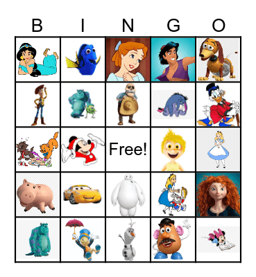 Disney Bingo Card