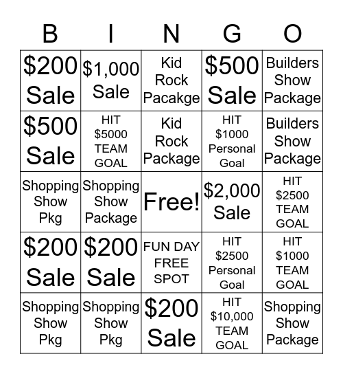 MARQUETTE FUN DAY Bingo Card