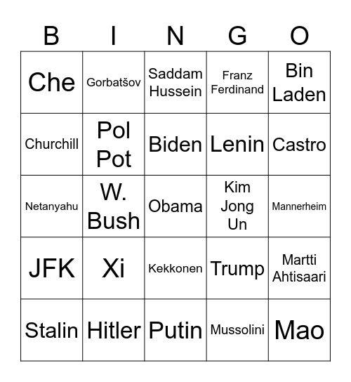Borderland Bingo Hi2 Bingo Card