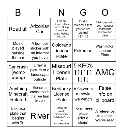 Binog Bingo Card