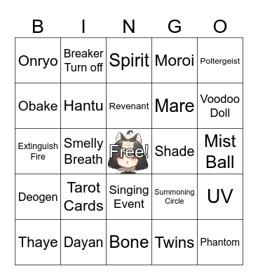 Phasmo in Valky's World Bingo Card