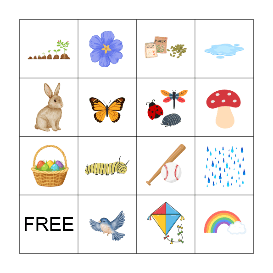 ASL SPRING FAMILY NIGHT Bingo Card