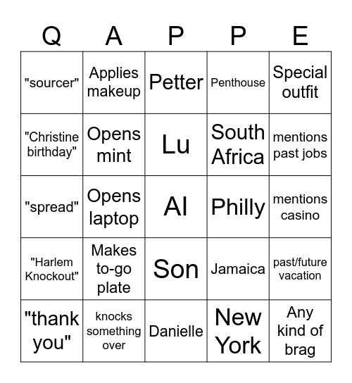 AI Bingo Presented by LinkedIn.com Bingo Card